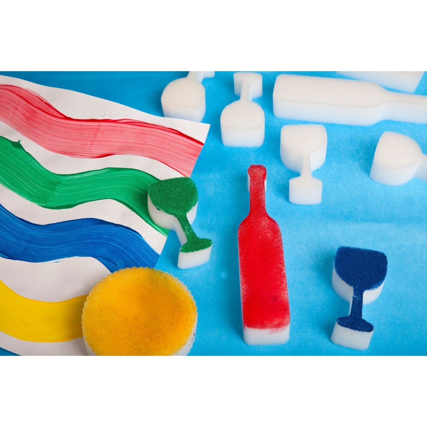 Paint Sponge Stamp Cups And Bottles 10/pk