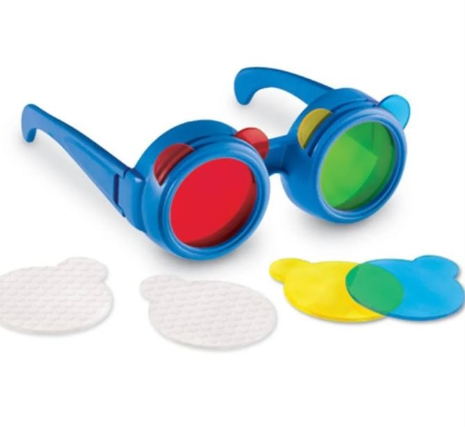 Color mixing glasses