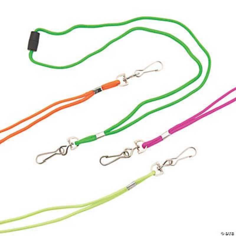 Nylon Neon Breakaway Lanyards 12/pk