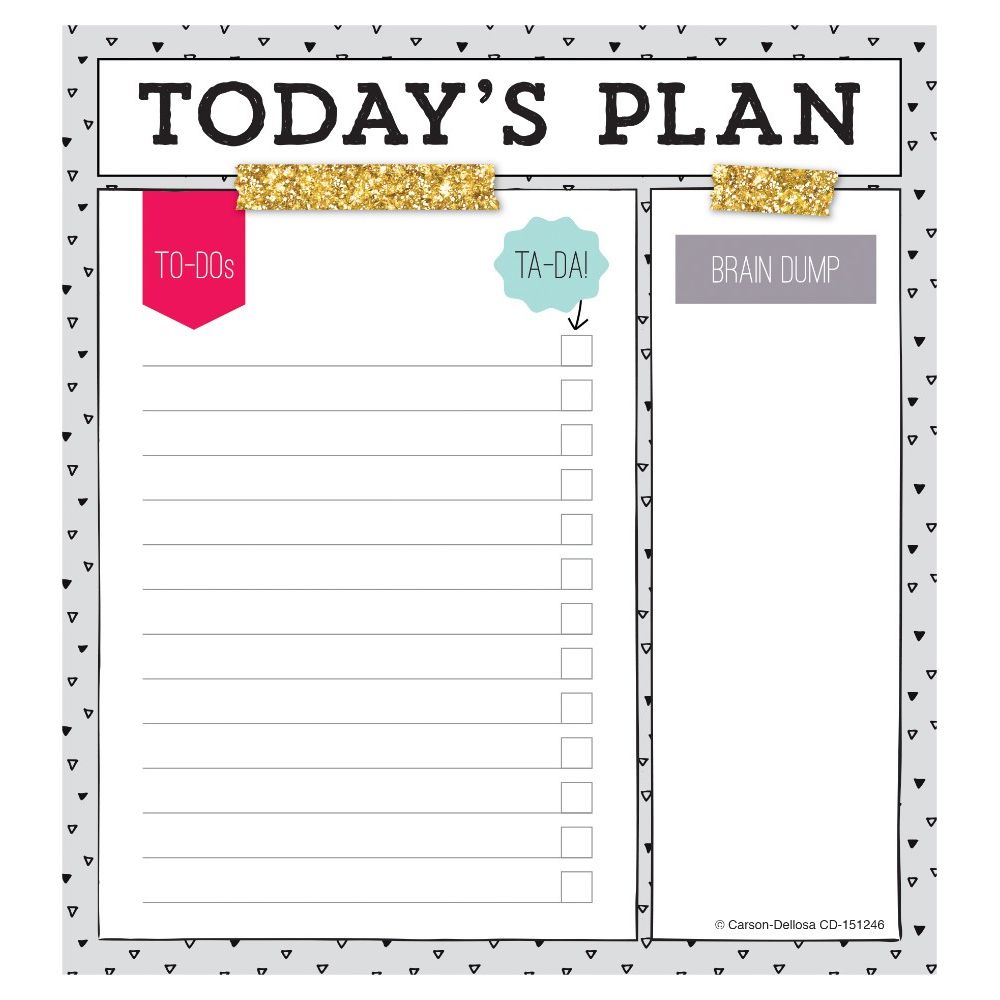 Today's Plan Notepad