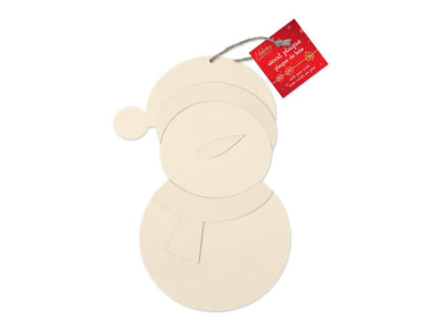 DIY Snowman Wooden Plaque 10" 1pc (discontinued)