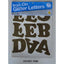 Iron On Letters Gold Glittered 3 inches - 1 sheet (Discontinued)