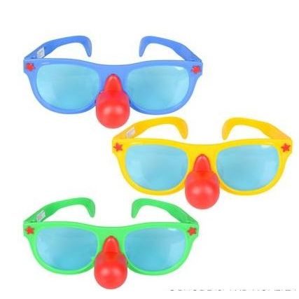 Jumbo Clown Nose Glasses 12/pk (discontinued)