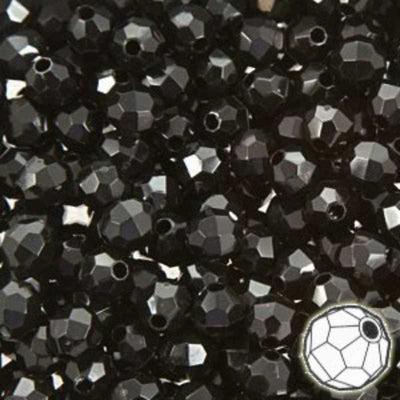 Faceted Round Transparent Bead 8mm 900/pk
