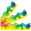 Rainbow Gel Trimmers 2 1/4in x 39ft 12/pk