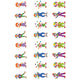 Full Clown Stickers Oval 35mm x 18mm Color print 10/pk
