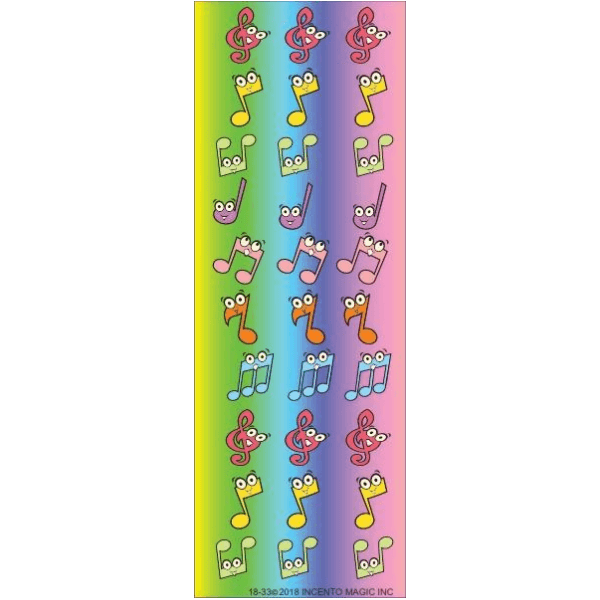 Musical note stickers (25 sheets)