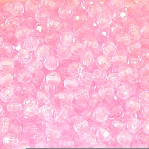 Faceted Beads Pink 6mm 1080pc