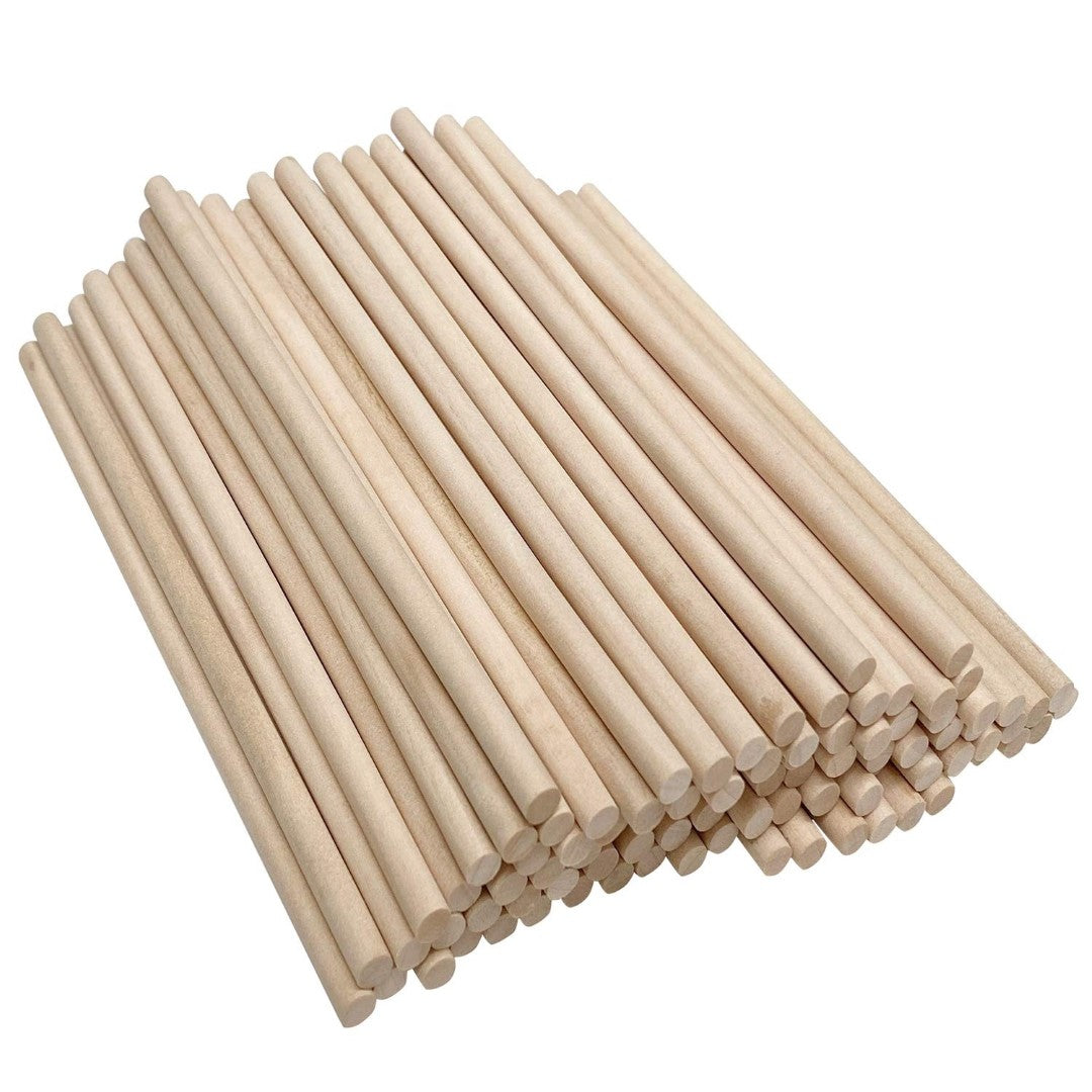 Wooden Dowel Sticks 5.9" x 5mm 40/pk