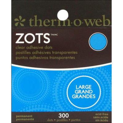 Clear Adhesive Glue Dots 1/2" 300/pk