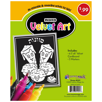 Mezonos Velvet Art 6.5" x 8" + markers 1 set