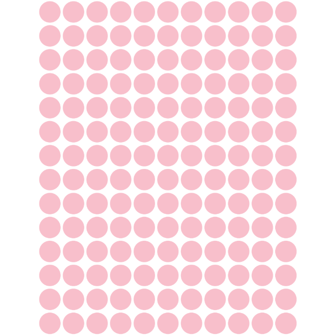 Color Coding Dot Sticker Pink 1/4" 10mm Color Print 32/pk