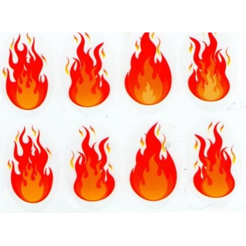 Bonfire Flame Sticker 10/sheets