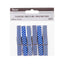 Decor. Navy Printed Clothespins:2.75", 12 pcs.
