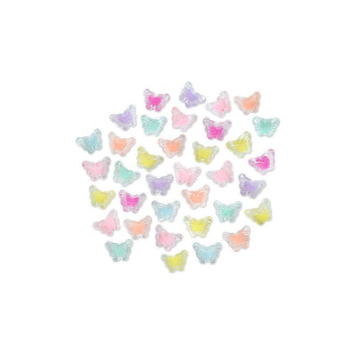 Fashion Acrylic Multi Butterfly Beads (closeout)