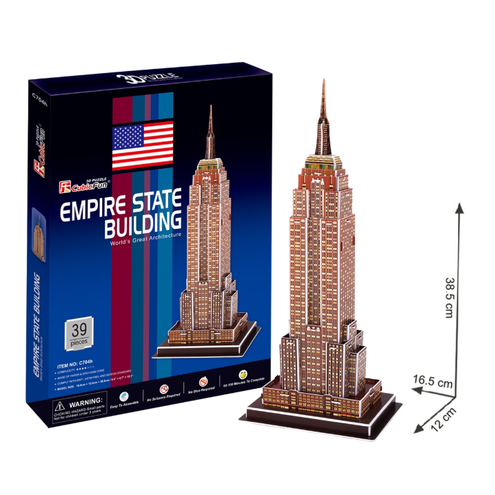 Empire State Building  3D Puzzle 34/pcs