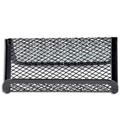 Desk Card Holder, Metal Mesh-Black 1pc 4.25"