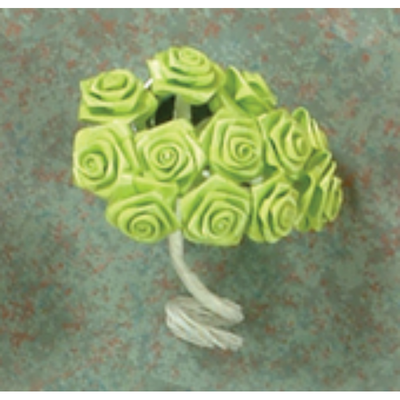 Ribbon Rose 3/4" Apple green 144