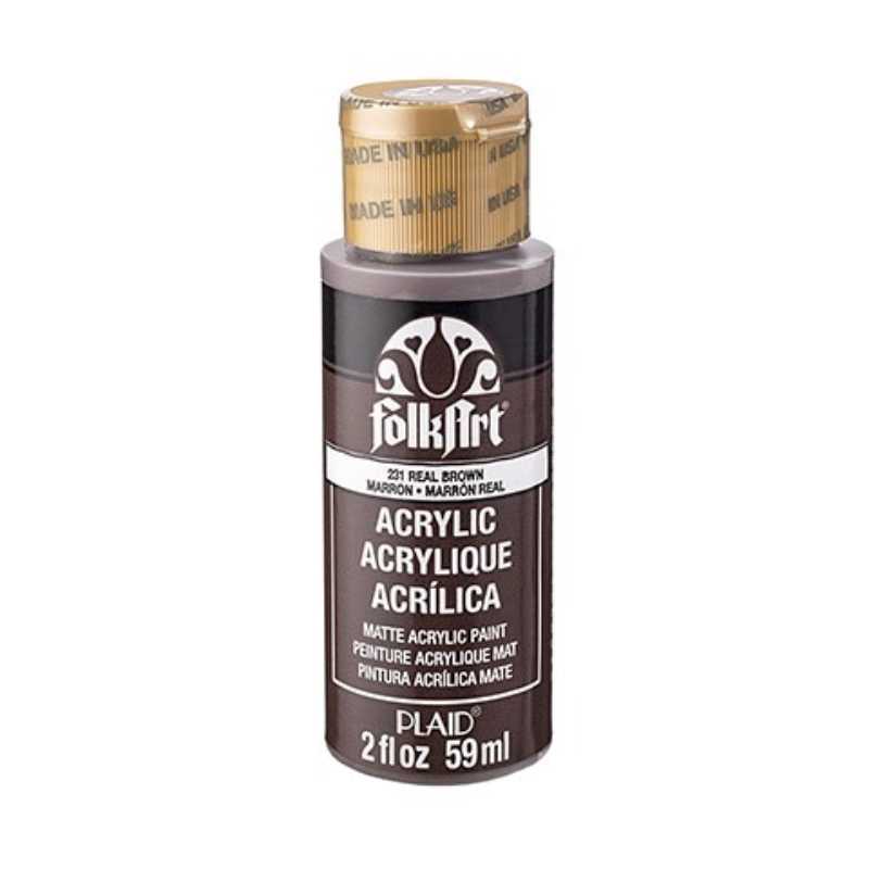 Folk Art Acrylic Paint 2 oz (Brown)