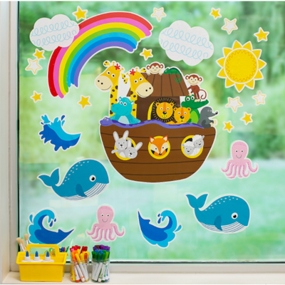 Noah's Ark Window Clings