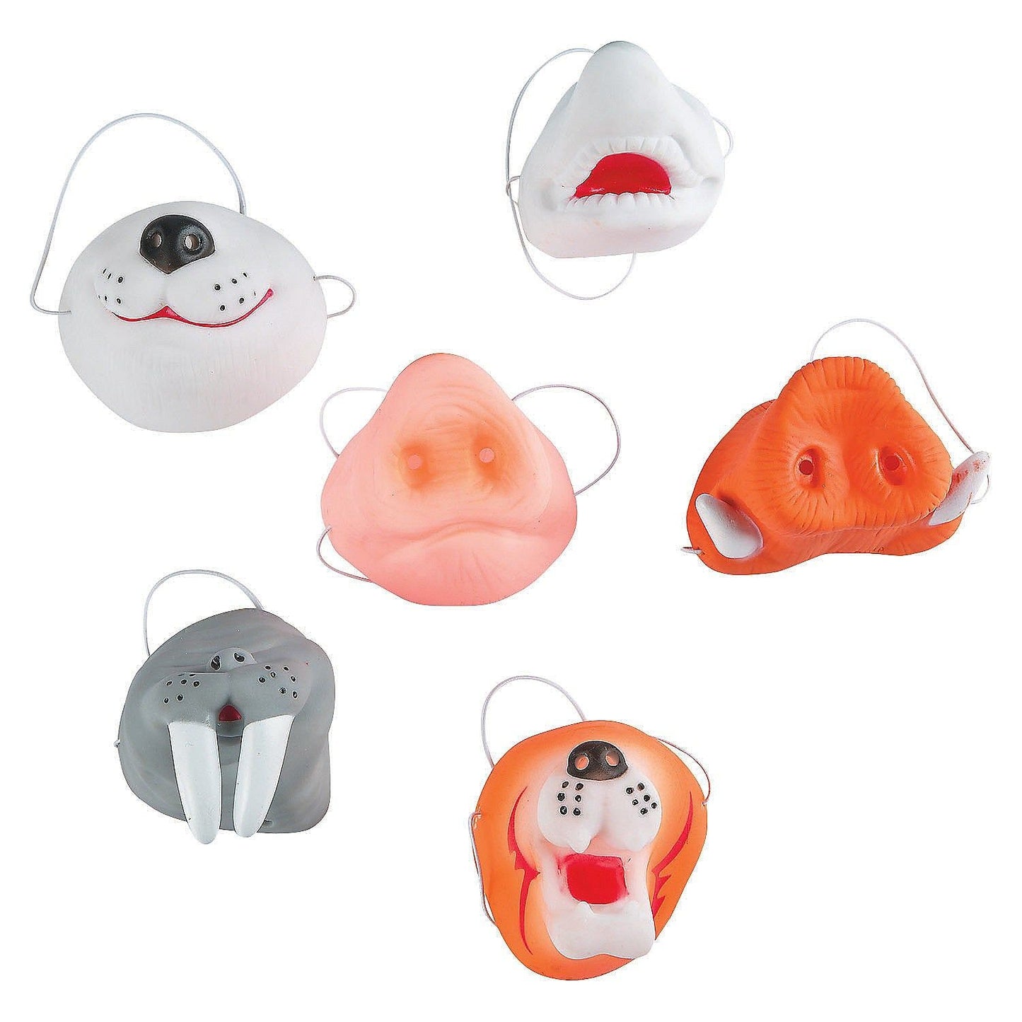 Vinyl Animal Nose Assortment, 2 3/4" - 3 1/2", 36pc