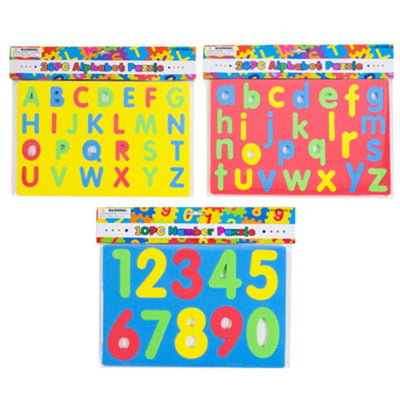 Alphabet And Number Foam Puzzle (1pc) 12"x8"1/2