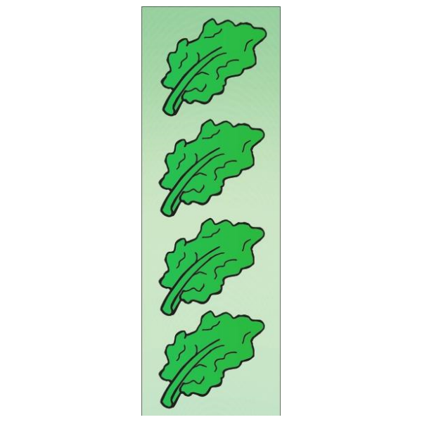 Marror Leaf Die Cut Stickers 2.25"x2" (Large) 25/pk