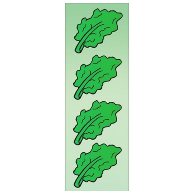 Marror Leaf Die Cut Stickers 2.25"x2" (Large) 25/pk