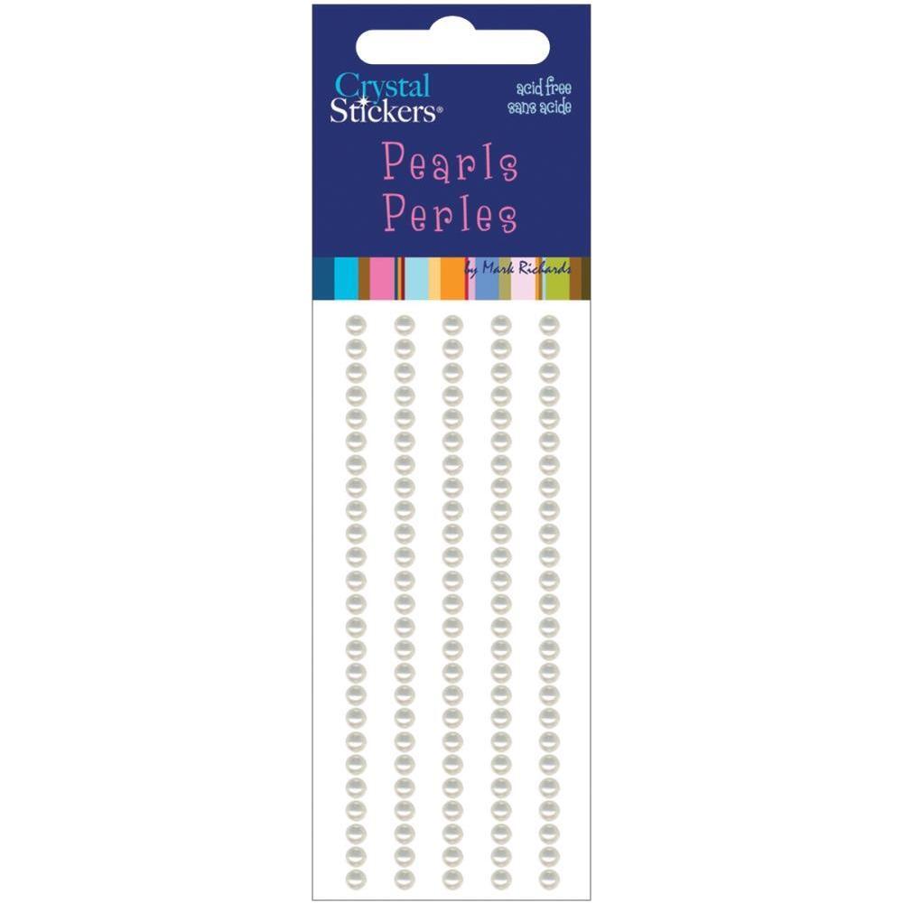 Crystal Stickers Pearls 3mm Round 125/Pkg