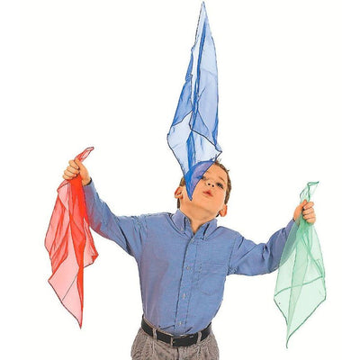 Nylon Scarves Assorted 14 1/4" 12/pk