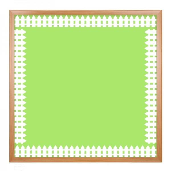 White Fence Border