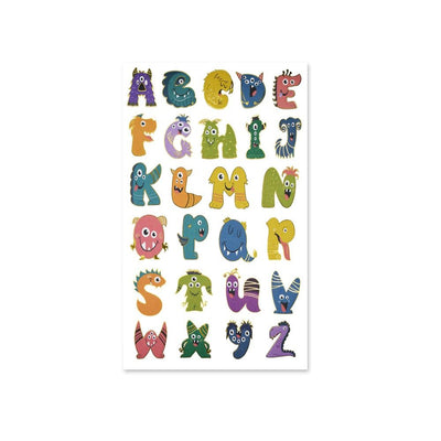 Paper Alphabet stickers (Monster Mash) 2 sheets (discontinued)