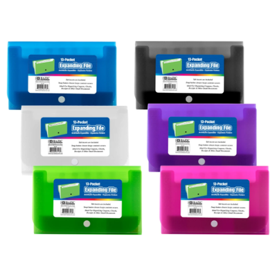 Expanding File Check Size 13 Pockets 7" x 4.5"