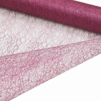 19" | 5/yds. Fushia Glitter Deco Mesh Roll|Fabric