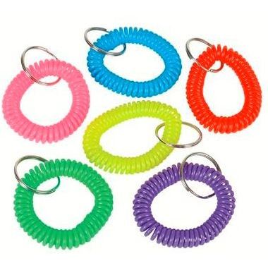 Spiral Bracelet Keychain 2.5" 12/pk
