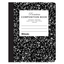 Black Composition Book Unruled 100 sheets