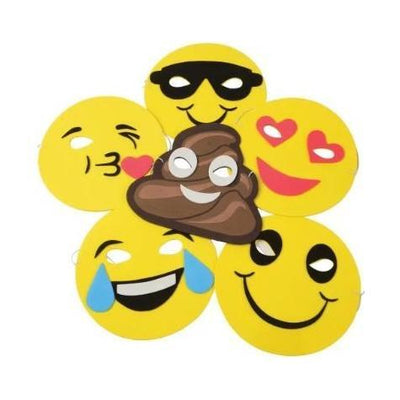 Emoticon Foam Masks 7.5" 12/pcs.
