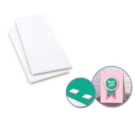 3D Adhesive Pop Mounting Square 3/8" 240/pk