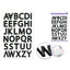 Paper 3D Alphabet stickers