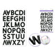 Paper 3D Alphabet stickers