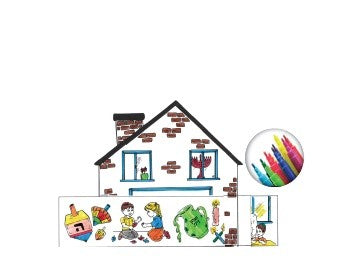 The Chanukah house Coloring Game 24 Sets (closeout)