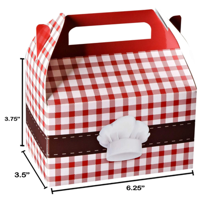 Paper Treat Boxes Pack Chef Treat 6.25" X 3.75" X 3.5" 10 Pack