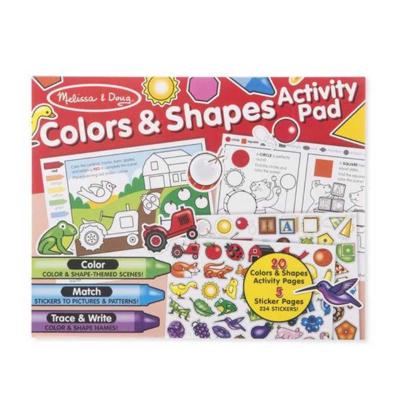 Colors & Shapes Sticker Pads