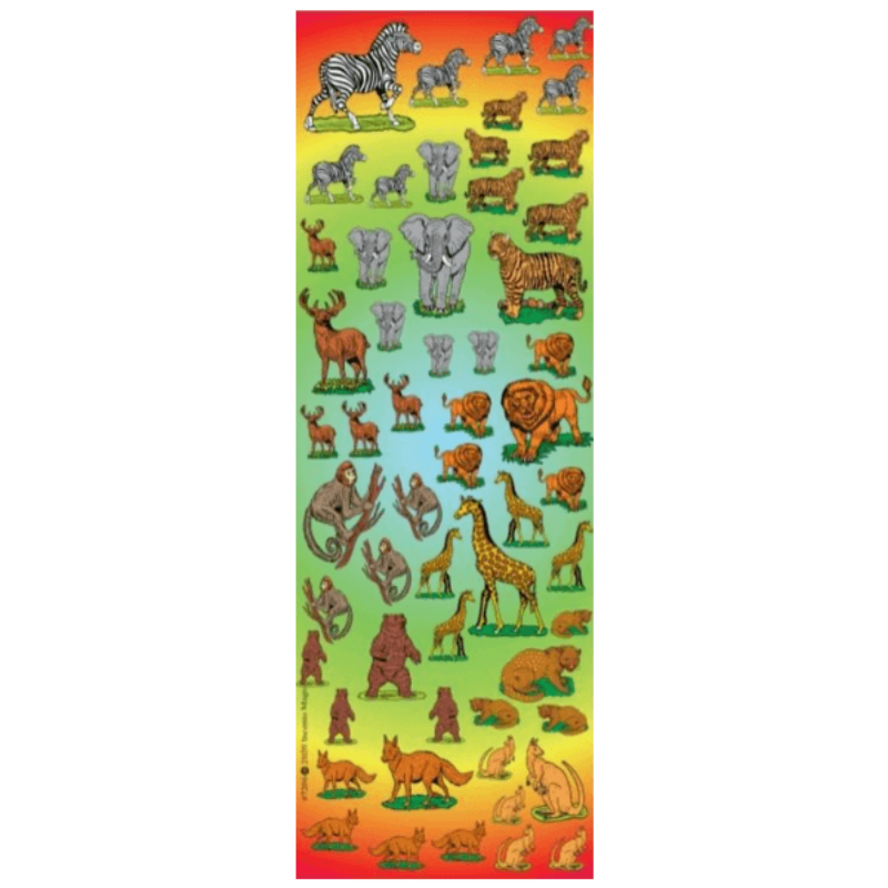 Wild Animals Stickers small (25 Sheets)