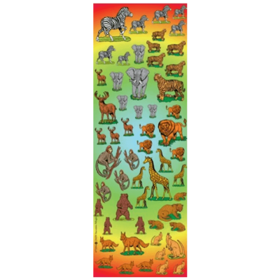 Wild Animals Stickers small (25 Sheets)