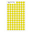 Neon Yellow Smile Stickers 7/16" (8 Sheets)