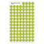 Neon Green Smiles Stickers 7/16" (8 Sheets)