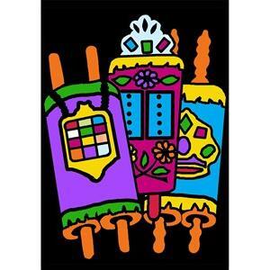 Bulk Torah Velvet Art, 6 x 9, 12/pk