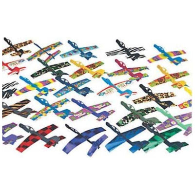 Cardboard And Plastic Flying Jet Assortment 25/pk