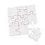 8" x 10" 56-Piece DIY White Cardboard Jigsaw Puzzle Sets - 24 Pc.
